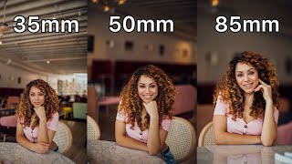 35mm vs 50mm vs 85mm Lens Comparison for Portrait Photography [upl. by Yelnik]