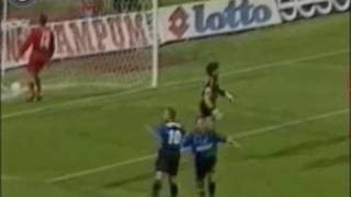 19971998 Coppa Italia  Piacenza vs Inter 03 Tripletta di Ronaldo [upl. by Enyledam]