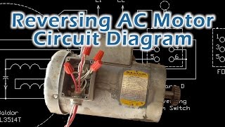 Reverse Baldor Single Phase AC Motor Circuit Diagram [upl. by Dorion]