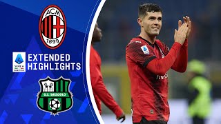 AC Milan vs Sassuolo  Extended Highlights  Serie A  CBS Sports Golazo [upl. by Cromwell]