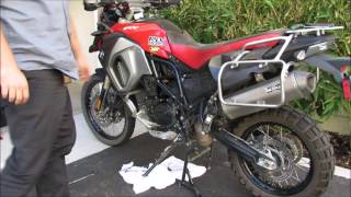 BMW F800 Chain Tensioner Install [upl. by Nodroj]