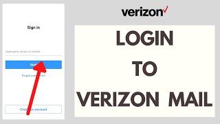 Verizon Mail Login AOL Mail Login For Verizon Customer Quick amp Easy [upl. by Cirad819]