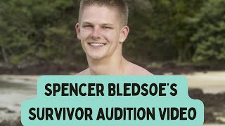 Spencer Bledsoe Survivor Casting Video Cagayan Audition [upl. by Auberbach983]