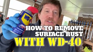 How To Remove Surface Rust With WD40 [upl. by Evangelin]