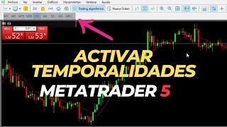 ⏰ Metatrader 5 Cómo Configurar Temporalidades de Gráficos [upl. by Enaed]