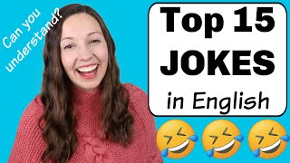 Top 15 Jokes in English Can you understand them [upl. by Einnaf160]