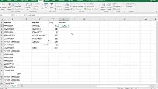 Excel  Frequency table [upl. by Dranrev]