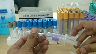 How Blood Collect with Vacutainer [upl. by Drusie]