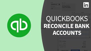 QuickBooks Tutorial  Reconcile and balance BANK ACCOUNTS [upl. by Garaway]