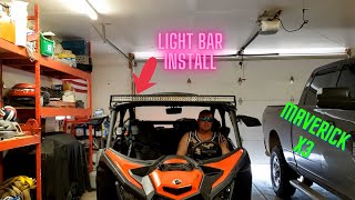 Light Bar InstallCan Am Maverick X3 Turbo [upl. by Ydnyl795]