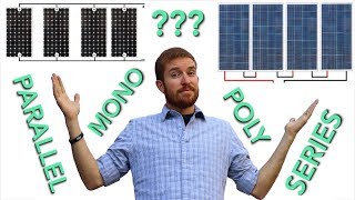 Mono vs Poly vs Flexible Solar Panel  Series vs Parallel Wiring [upl. by Butterworth]