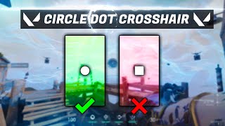 VALORANT Circle Dot Crosshair Settings EASY [upl. by Hallagan]