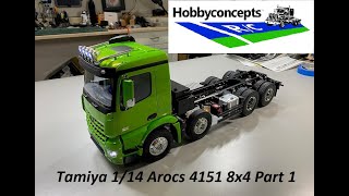 Tamiya Arocs 4151 8x4 Tipper Truck Build  Part 1 [upl. by Nuhsar]