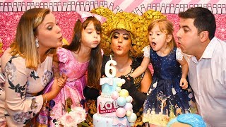 LAURINHA EM SUA FESTA DE ANIVERSÃRIO DE 6 ANOS COMPLETO ðŸŽ‚ 6 th HAPPY BIRTHDAY LAURINHA E HELENA [upl. by Eedyak]