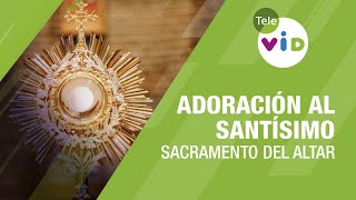 Adoración al Santísimo Sacramento del altar 🙏🏻 Tele VID [upl. by Menzies]