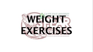 WEIGHT EXERCISES [upl. by Karlis619]