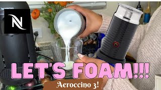 How To Foam Milk With Aeroccino 3 Make Coffee With Foam Tips amp Tricks  Easy Foamed Latte Recipe [upl. by Akitahs]