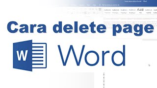 Cara delete page di Word [upl. by Hayikaz]