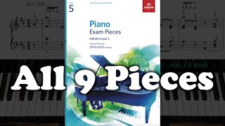 ABRSM Grade 5 Piano 2019 amp 2020 All 9 Pieces [upl. by Ocnarf]