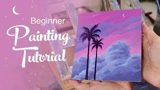 Acrylic Painting Tutorial  For Beginners [upl. by Attaynek]