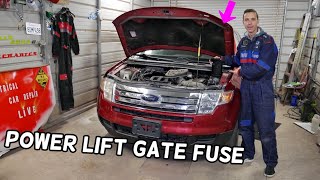 FORD EDGE POWER LIFTGATE FUSE LOCATION REPLACEMENT TRUNK LID FUSE [upl. by Perpetua]