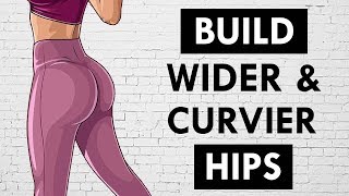 How To Get WIDER HIPS  HIP DIPS Workout  No Equipment [upl. by Schiffman]