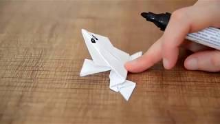 Kağıttan Zıplayan Kurbağa Yapımı Anlatımlı Origami A4 Kağıdı ile [upl. by Luaped]