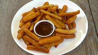 How to make authentic Spanish churros with chocolate sauce [upl. by Libbna595]