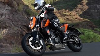 2016 KTM 690 Duke First Ride Review [upl. by Ioves227]