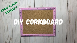 Easy DIY dollar tree cork board tutorial [upl. by Basil]