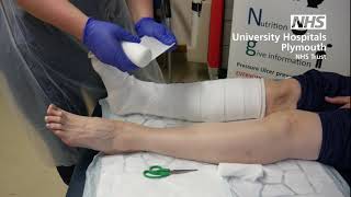 Lymphedema Self BandagingLeg lower extremity [upl. by Arinaj]