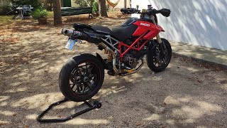 Ducati Hypermotard 1100 S Review and Sound Check Termignoni Exhaust [upl. by Evslin170]