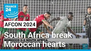 AFCON 2024 South Africa break Moroccan hearts to reach quarterfinals • FRANCE 24 English [upl. by Saiasi]