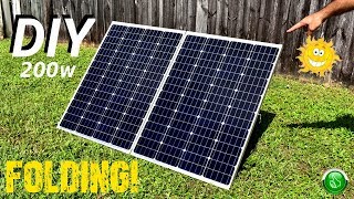 DIY Low Cost 200W Monocrystalline Folding Solar Panel [upl. by Phare]