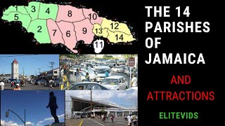 THE 14 PARISHES OF JAMAICA AND THEIR POINTS OF INTEREST Geography Jamaica [upl. by Gavin]