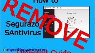 How to uninstall Segurazo SAntivirus removal guide [upl. by Sirahs696]