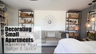 Maximize Your Space  Budget in Small Apartments  Interior Design [upl. by Nerb]