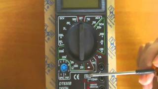 HST Multimeter DT830B First Review ENG [upl. by Ludba116]