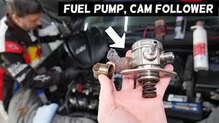 KIA OPTIMA HIGH PRESSURE FUEL PUMP REPLACEMENT REMOVAL CAM FOLLOWER REPLACEMENT [upl. by Dauf307]