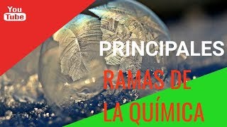 Ramas de la QuímicaPrincipales ramas de la Química explicadas [upl. by Shue]