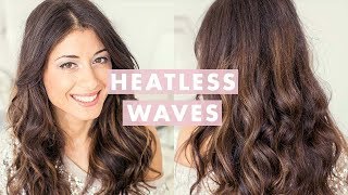 Heatless Waves Hair Tutorial [upl. by Annovad]