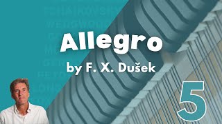 Trinity Grade 5 Piano 2021  2023  Allegro by F X Dušek [upl. by Eetsud797]