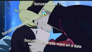 borusara texting story part 17  boruto smashes sarada   boruto and saradas date [upl. by Mascia]