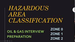 Hazardous Area Classification  Interview Material [upl. by Oilcareh4]