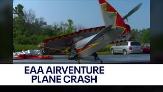 EAA AirVenture Oshkosh plane crash  FOX6 News Milwaukee [upl. by Carn]