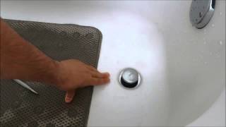 How To Replace A Bathtub Drain Stopper Toe Touch [upl. by Noyrb657]