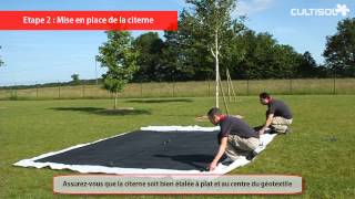 Installation dune citerne souple en EPDM [upl. by Yennep]