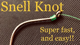 HOW TO TIE A SNELL KNOT SUPER EASY [upl. by Anialram324]