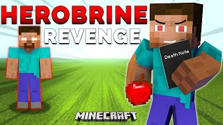 REVENGE FROM HEROBRINE in Minecraft [upl. by Knowling608]