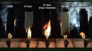 Flammability test Insulation [upl. by Drarig504]